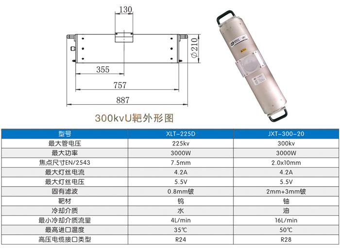 陶瓷X射線管300kvU靶